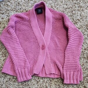 Kids Pink Knit Sweater